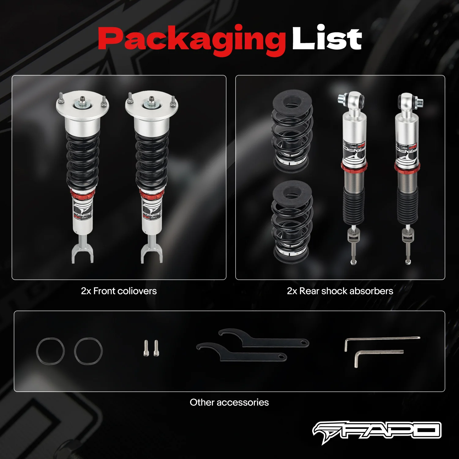 32-stopniowe zawieszenie gwintowane Do Volkswagen Passat FWD B5G/B5.5 1996-2005 & Skoda Superb 1st Gen B5 2001-2008 PF004730 - zdjęcie 10