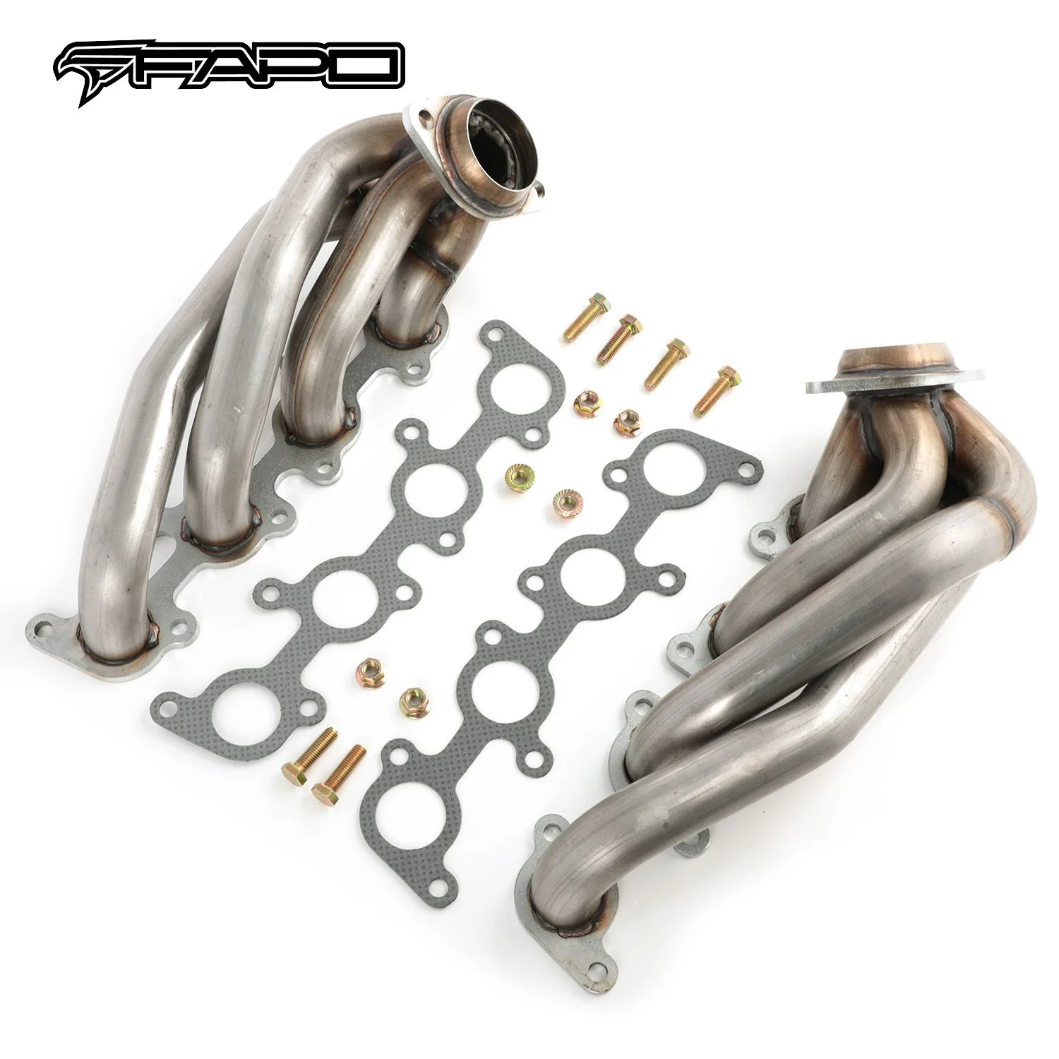 FAPO kolektor wydechowy shorty Do Ford F-150 11-14 5.0L V8 1-5/8  wydech MANIFOLD 409SS