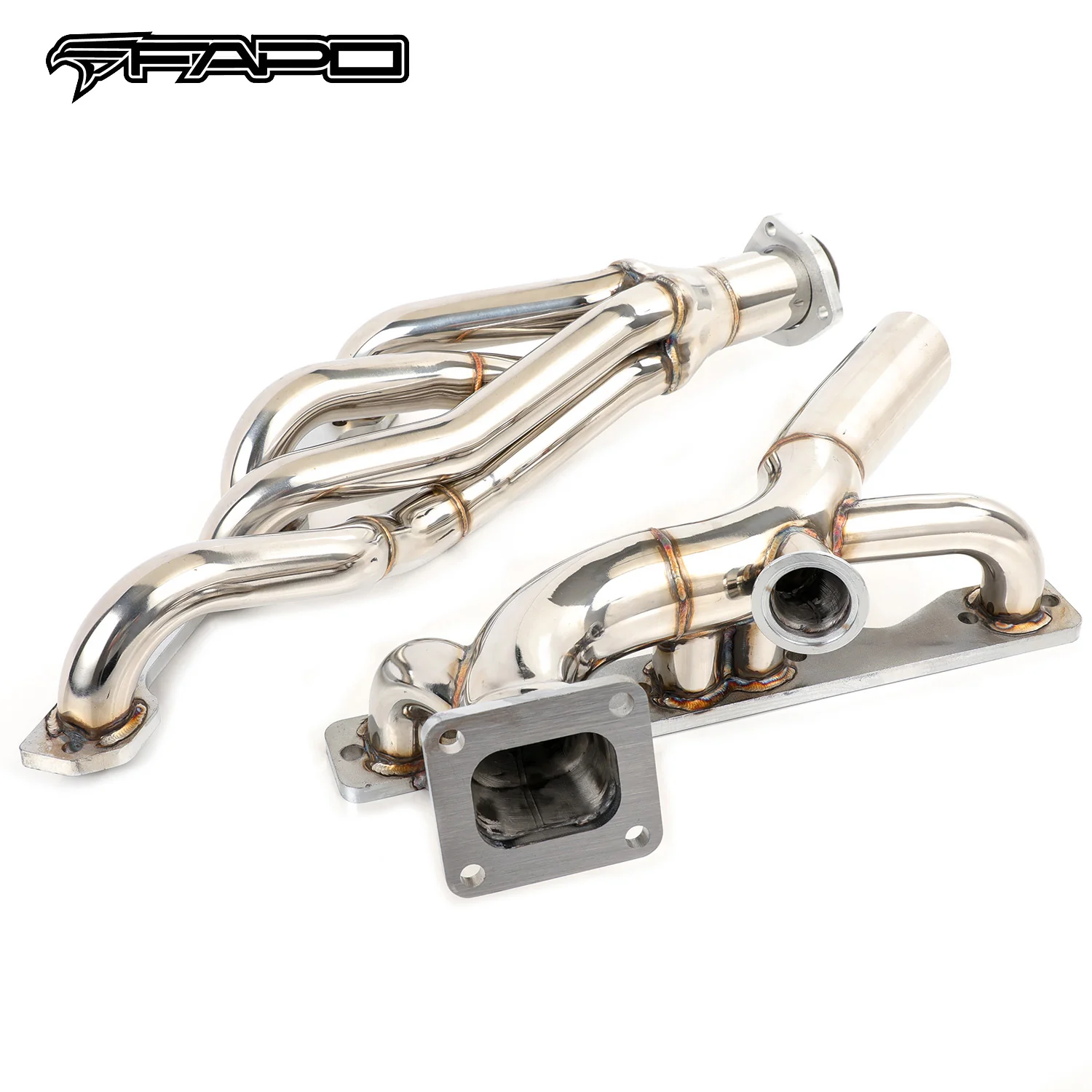 FAPO Single turbosprężarka kolektors Do Chevy Nova Camaro Chevelle Caprice Small Block V8 - zdjęcie 3