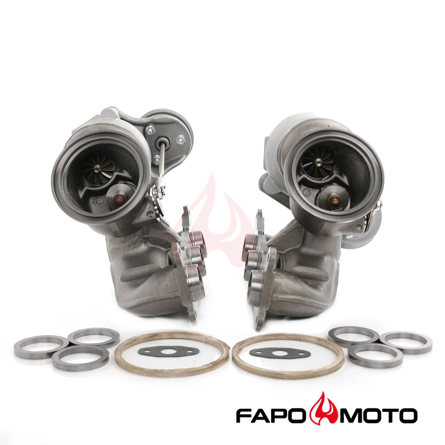500HP Twin turbosprężarkas TD03 Do BMW N54 335i 335xi 335is E90 E91 E92 E93 OE design FT100110+FT100120 - zdjęcie 3