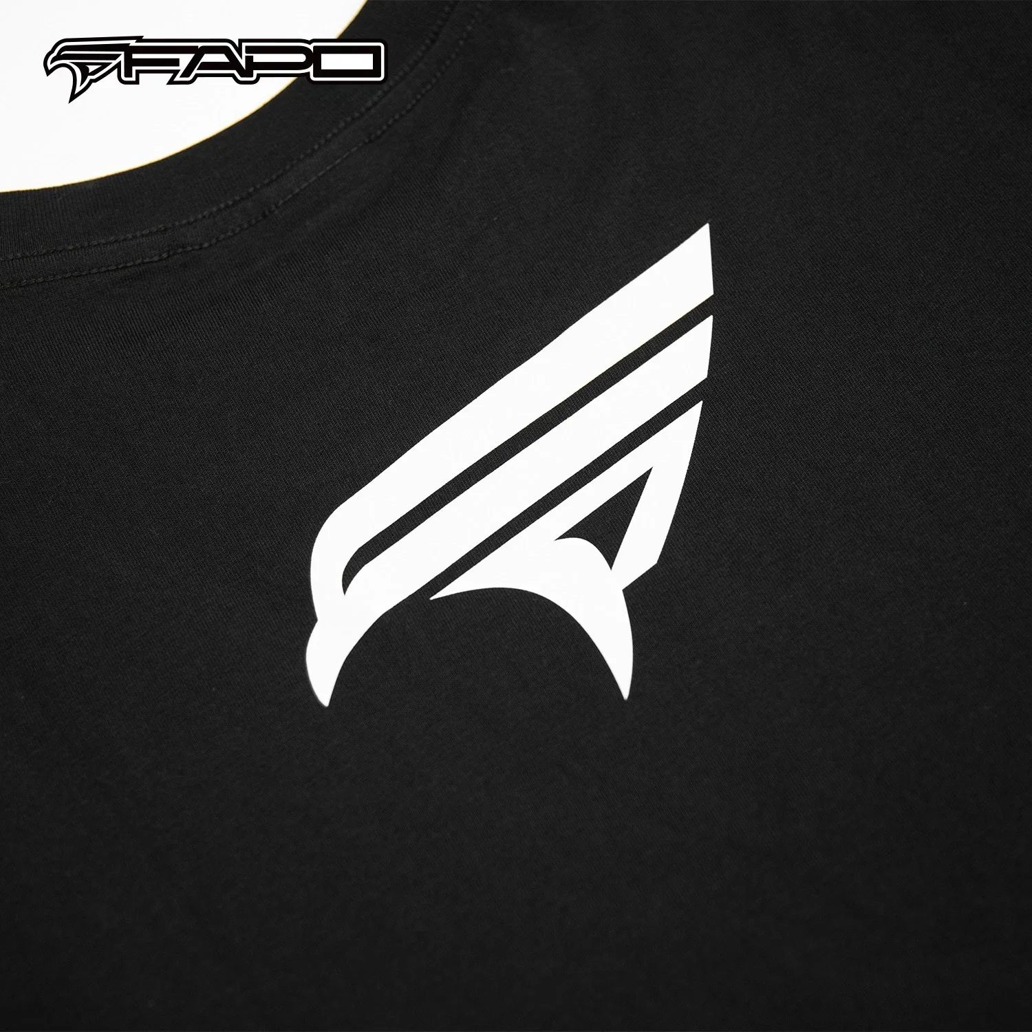 Official FAPO MOTO Adult Black T-Shirt - zdjęcie 4