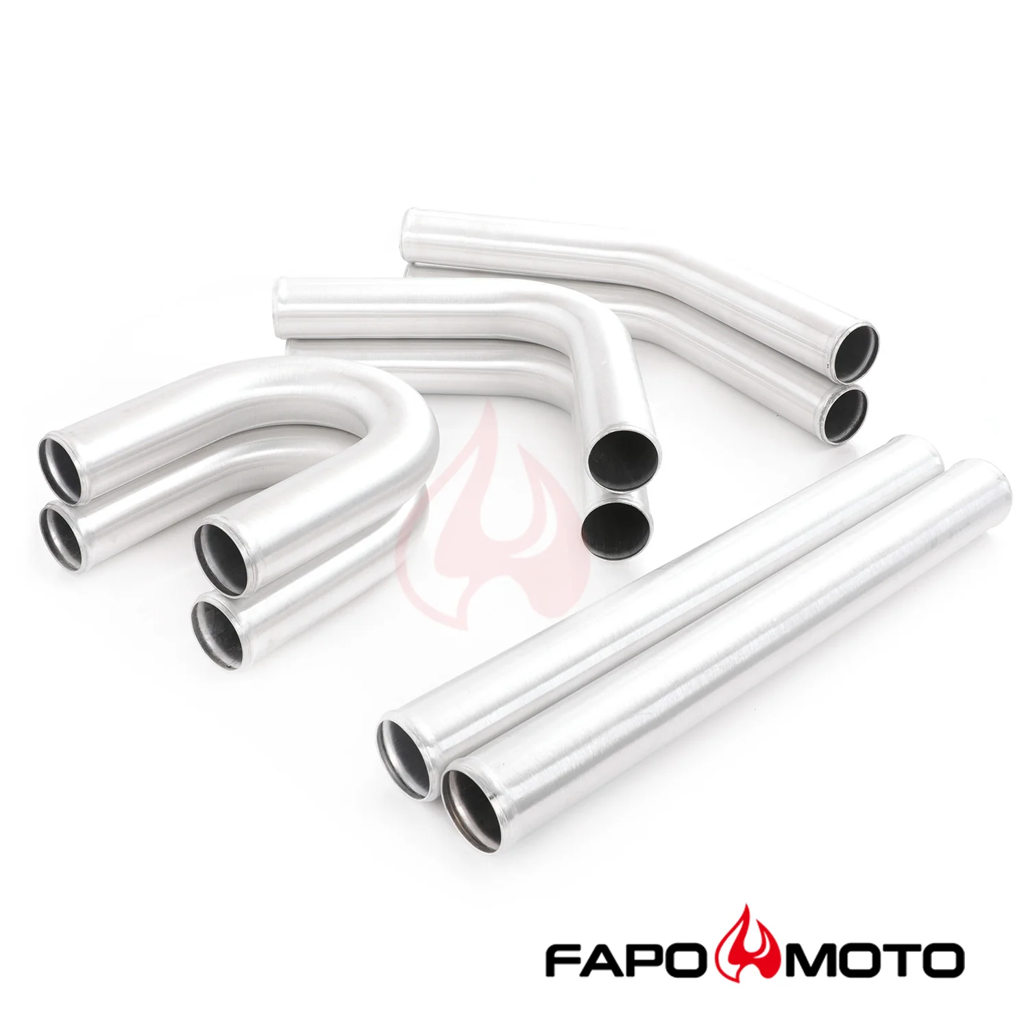 2.5in  63mm turbosprężarka intercooler Pipe Kit Aluminum Polished Hose Clamp DIY black Universal FE559210 - zdjęcie 5