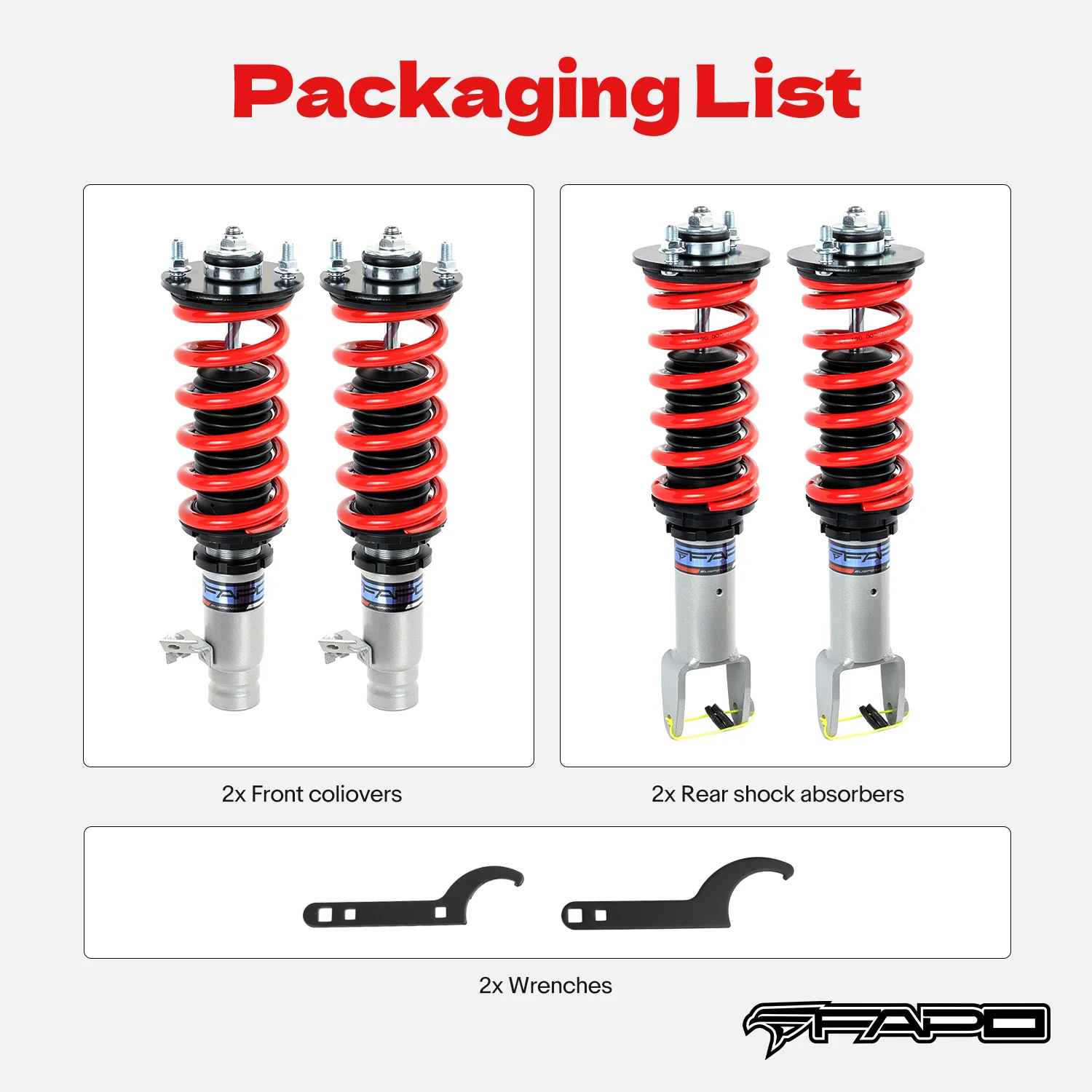 Zawieszenie gwintowane do Honda Civic 6th Gen 1996-2000 5th Gen 1992-1995 Acura Integra 3rd Gen 1994-2001 PS002410 - zdjęcie 7