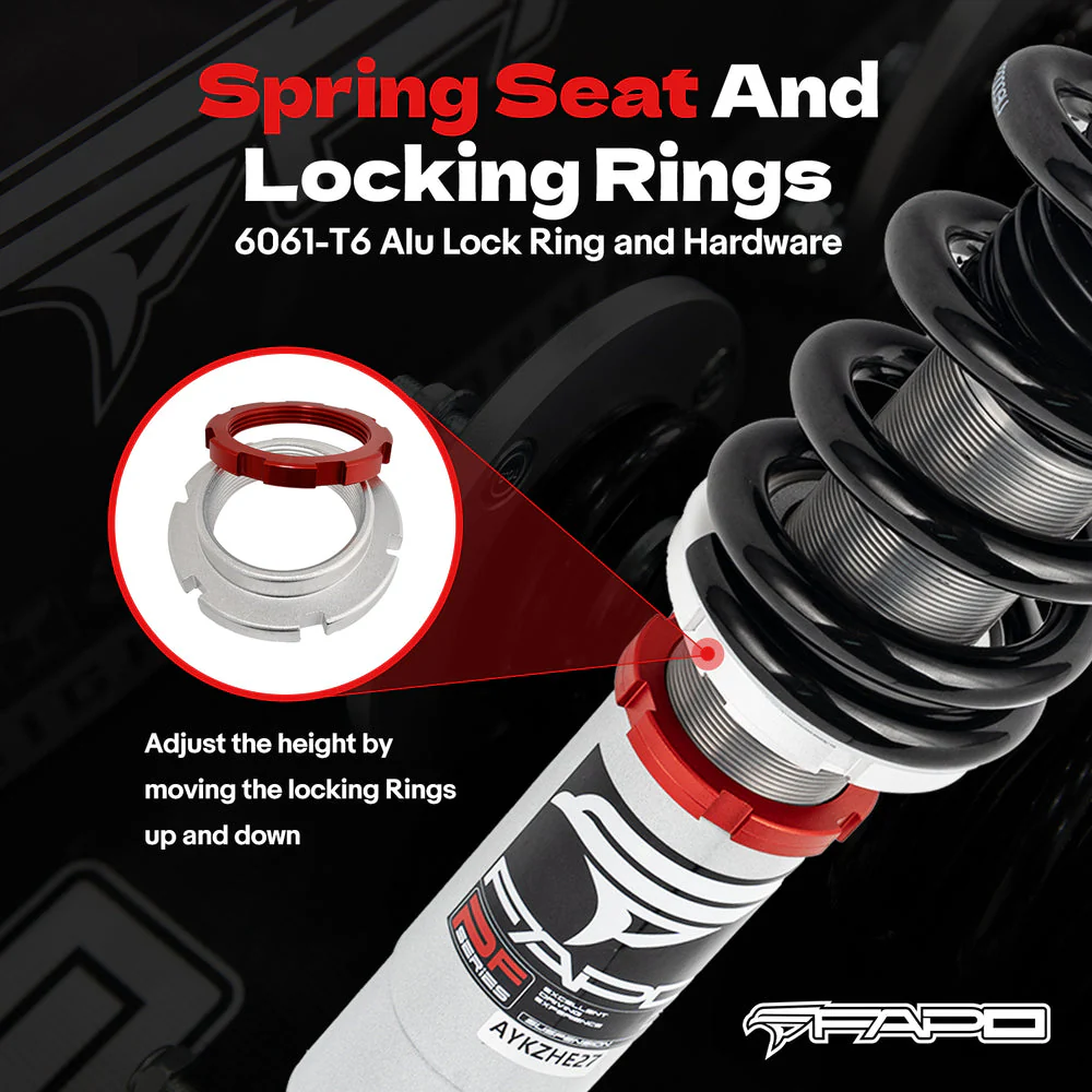 32-Way Adjustable tłumienie Zawieszenie gwintowane do Audi A4 4th Gen FWD B8/8K 2008-2016 & Audi S4 B8/8K 2009-2016 PF014330 - zdjęcie 6