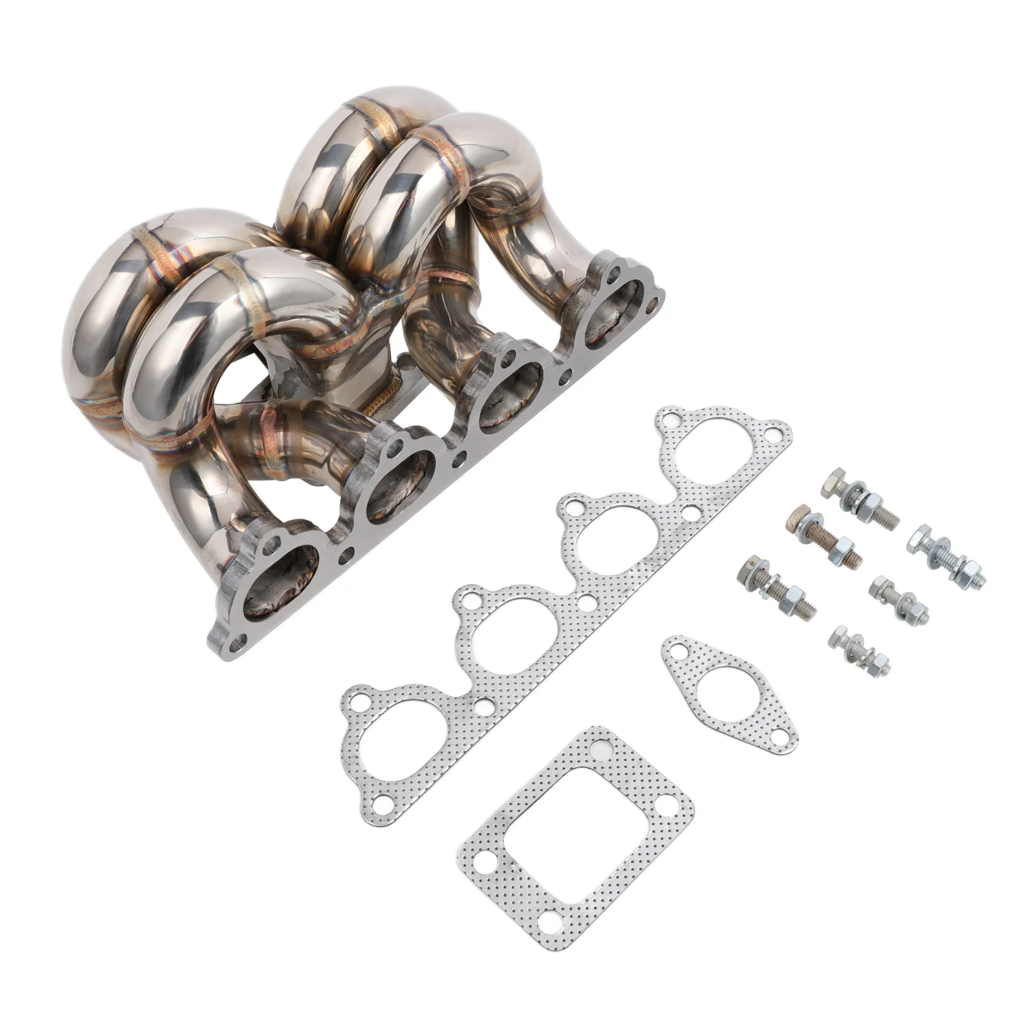 FAPO kolektor turbosprężarka Do Honda Civic del Sol CRX D15 D16 SOHC T3 38mm WG Ram Horn