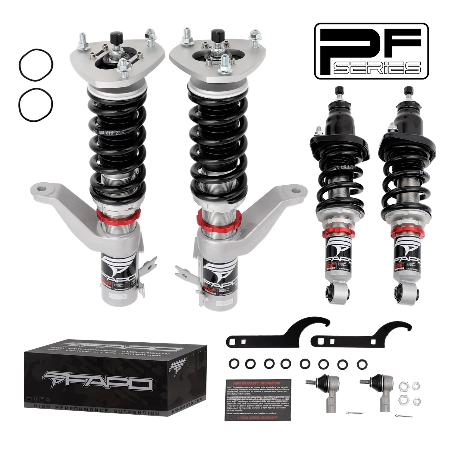 32-stopniowe zawieszenie gwintowane Do Honda Civic & SI 2001 -2005 EM2 EP3 PF002120