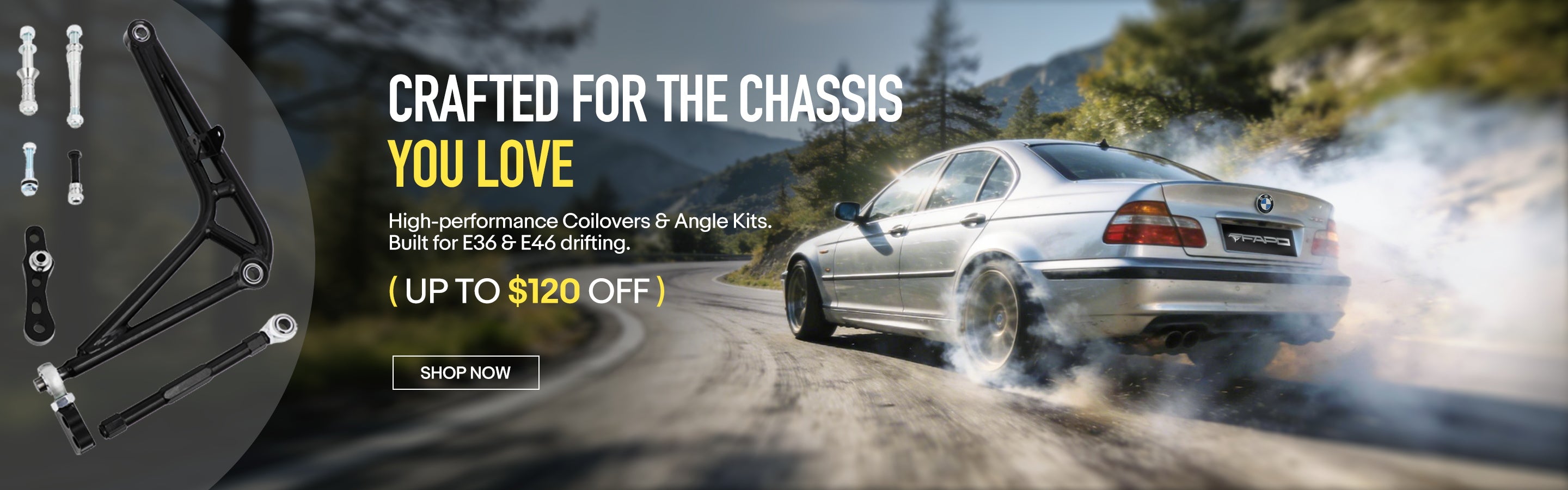 FAPO E46 drift garage banner